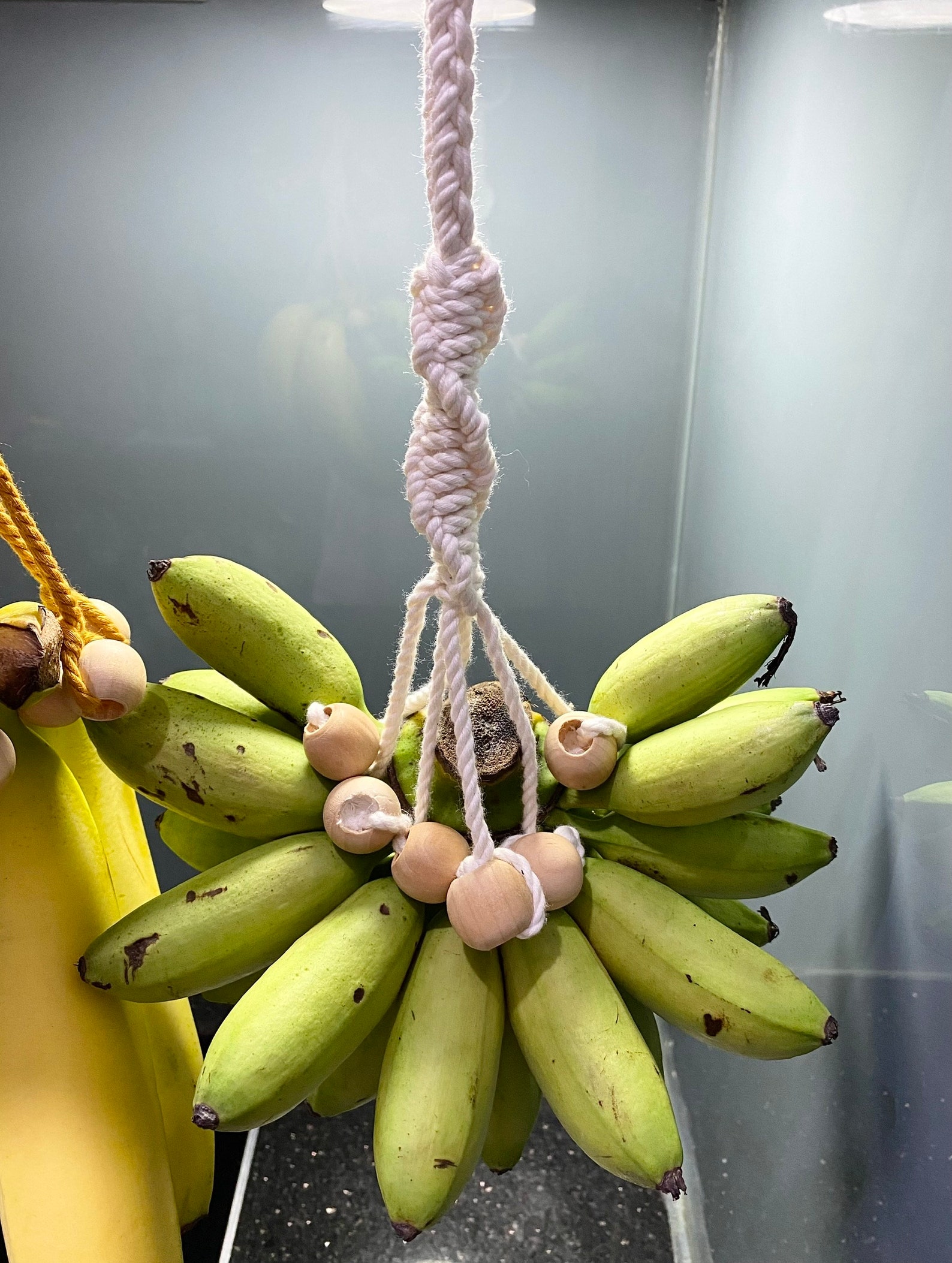 Macrame Banana Hanger Handmade Banana Hanger With Wooden Etsy