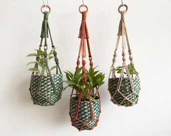 Macrame Plant Hanger: Cotton Rope, Balcony Decor