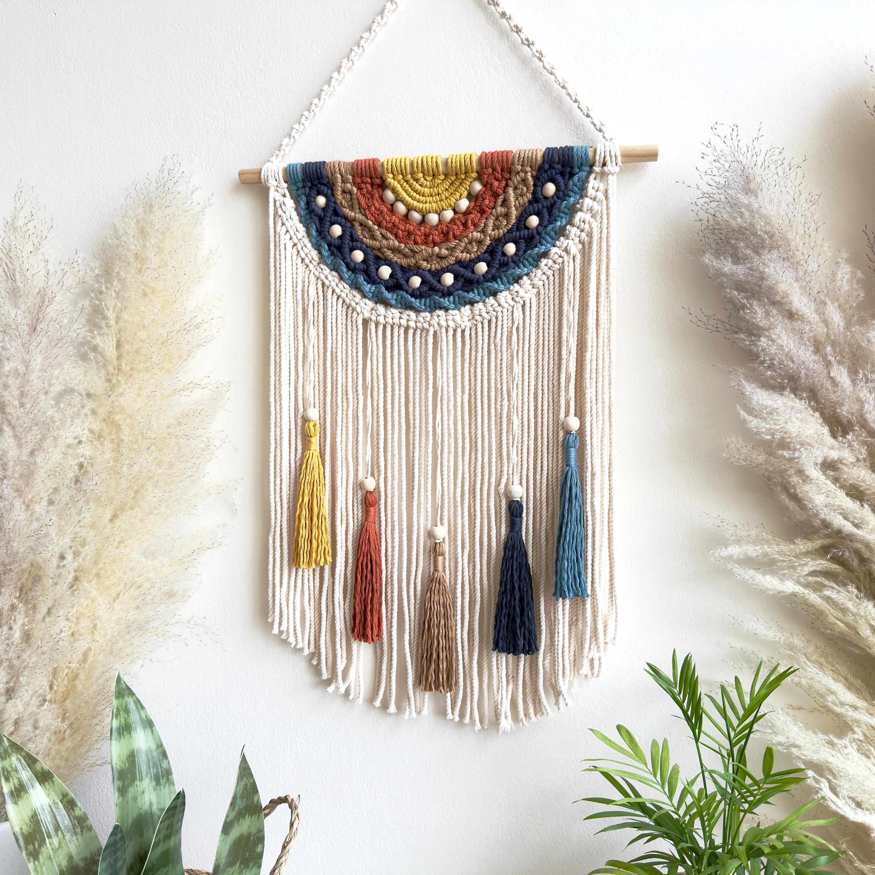 Dreamcatcher Dreamcatcher, 3 stuks, droomvanger, wandbehang, boho-decoratie, dromenvanger, geweven wanddecoratie, wandtapijt, Boheems tapijt, handgemaakt, huis, woonkamer, slaapkamer