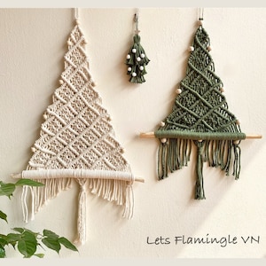 Macrame Christmas Tree Wall Hanging: Boho Xmas Decor