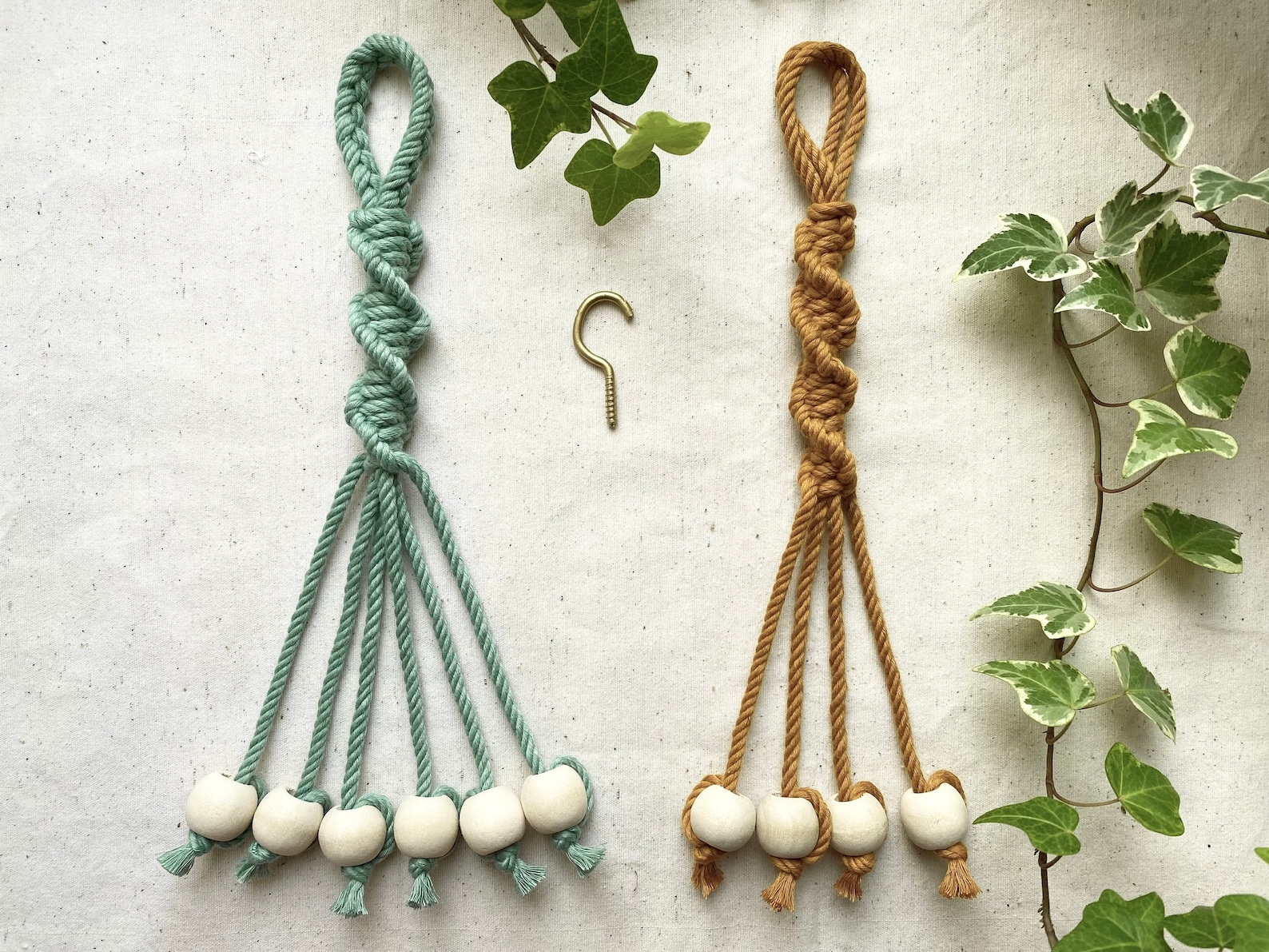 Macrame Banana Hanger Handmade Banana Hanger With Wooden Etsy