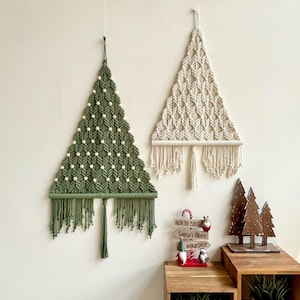 Macrame Christmas Tree Wall Hanging: Boho Xmas Decor