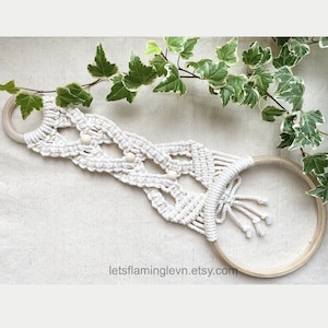 Macrame Handmade Towel Holder, Hand Towel Wall Hanging, Hanging Kitchen Towel Holder, Crochet Towel Holder, Towel Ring Modern, Gift For Her