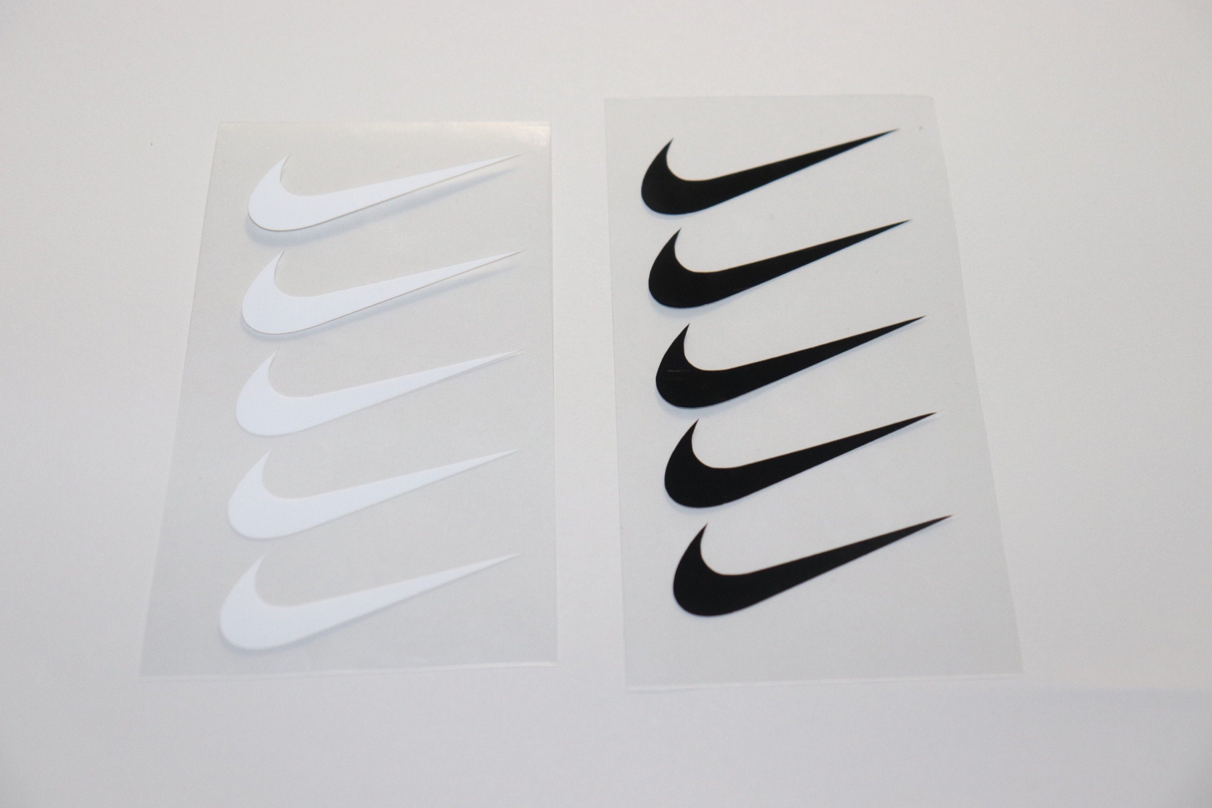 5 Nike swoosh iron on logo decal Etsy