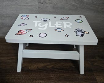 Personalized Children's Wooden Step Stool