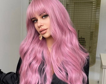 pink wig good quality