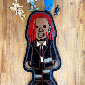 CARTI RAPPER RUG / playboi rug / Hypebeast carpet / Father&#39;s Day Gift / gift for him / 48 inch