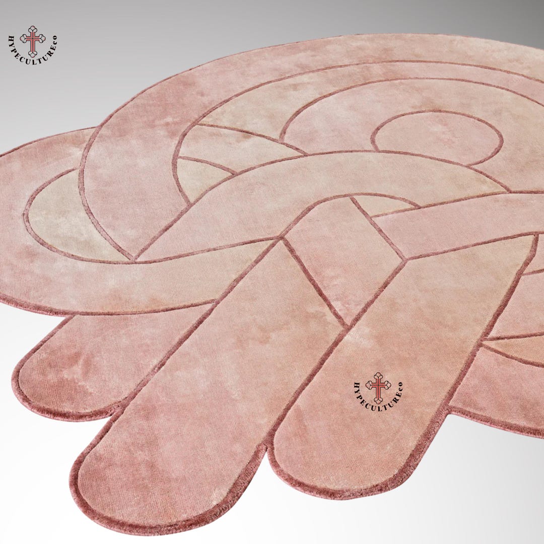 PINK and GREEN SAND Rug / Premium Carpet / Customise Your Own Colours ...