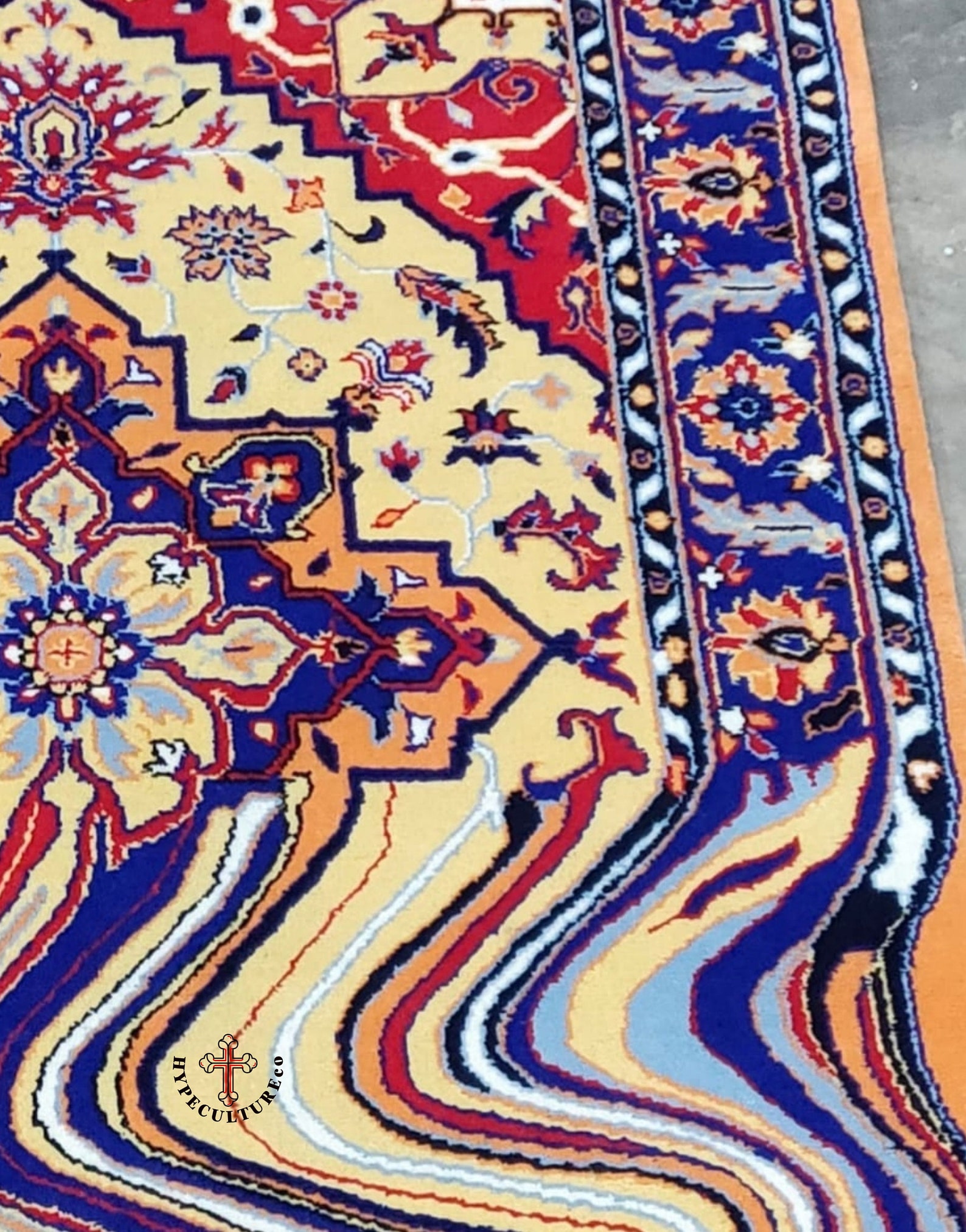 XXL PERSIAN MELTING Rug / Persian Rug / Melting Design / Home Etsy