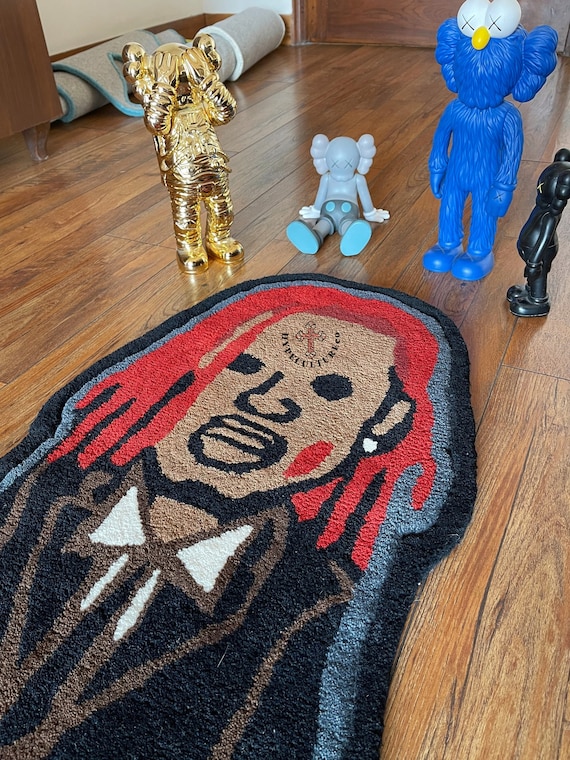 Playboi Carti Rug, Handmade Wool Hypebeast Carpet (48 Inch) - Etsy