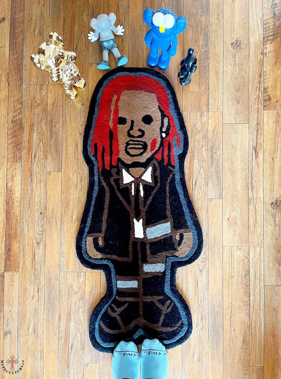 Playboi Carti Rug, Handmade Wool Hypebeast Carpet (48 Inch) - Etsy
