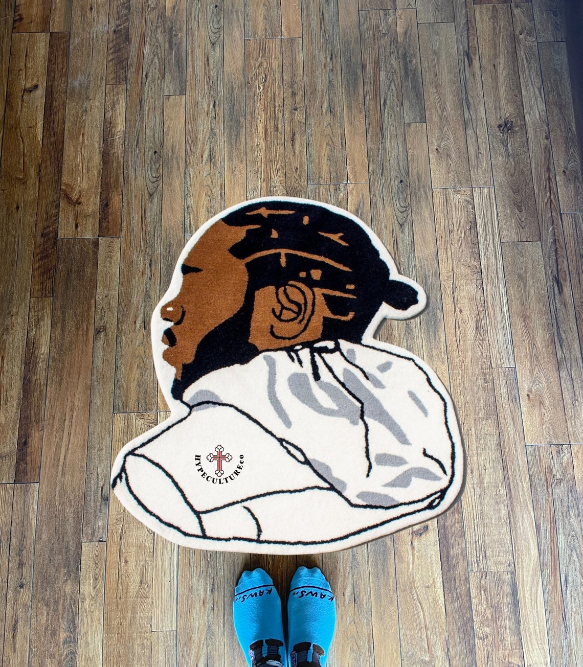 KENDRICKK RAPPER RUG / Handtufted / Christmas Day Gift / Music Artist ...