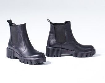 huid Wafel gedragen Black Suede Platform Boots VAGABOND GAGA Lace up Shoes Black - Etsy