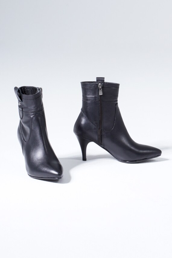 Women Shoe Genuine Leather Ankle Boots 