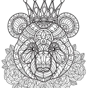 Animal Coloring Book for Adults image 5