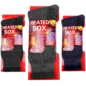 Falari 3-Pack Men's Winter Thermal Socks Heated Sox Ultra Warm Best for Out Door Activities
