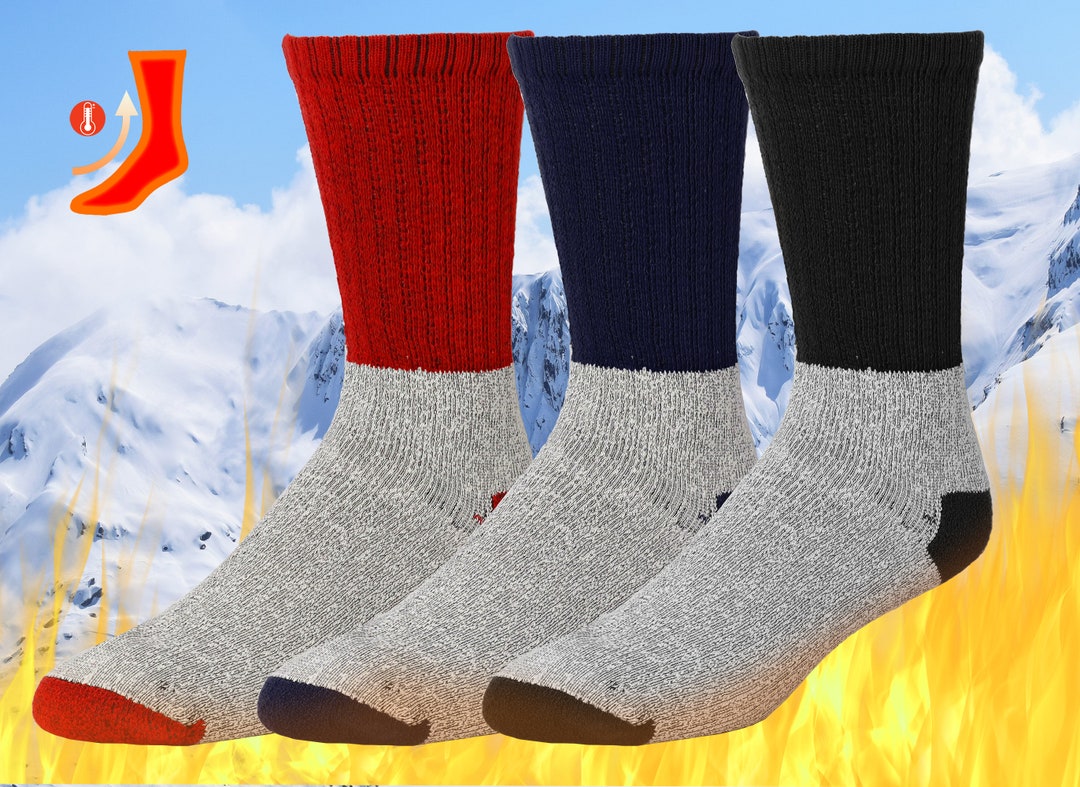 Falari 12 Pack Men's Thermal Socks Size 1013 Etsy