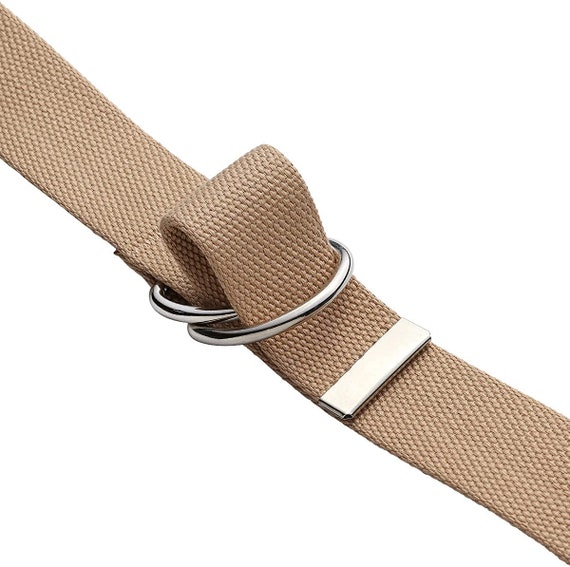 HDE Checkered Belt for Boys Men Black Flip Top Buckle Military Canvas Web  Belts 