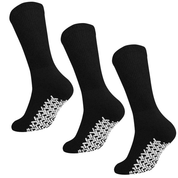 12 Pairs of Womens Non Skid/Slip Diabetic Medical Socks, Cotton