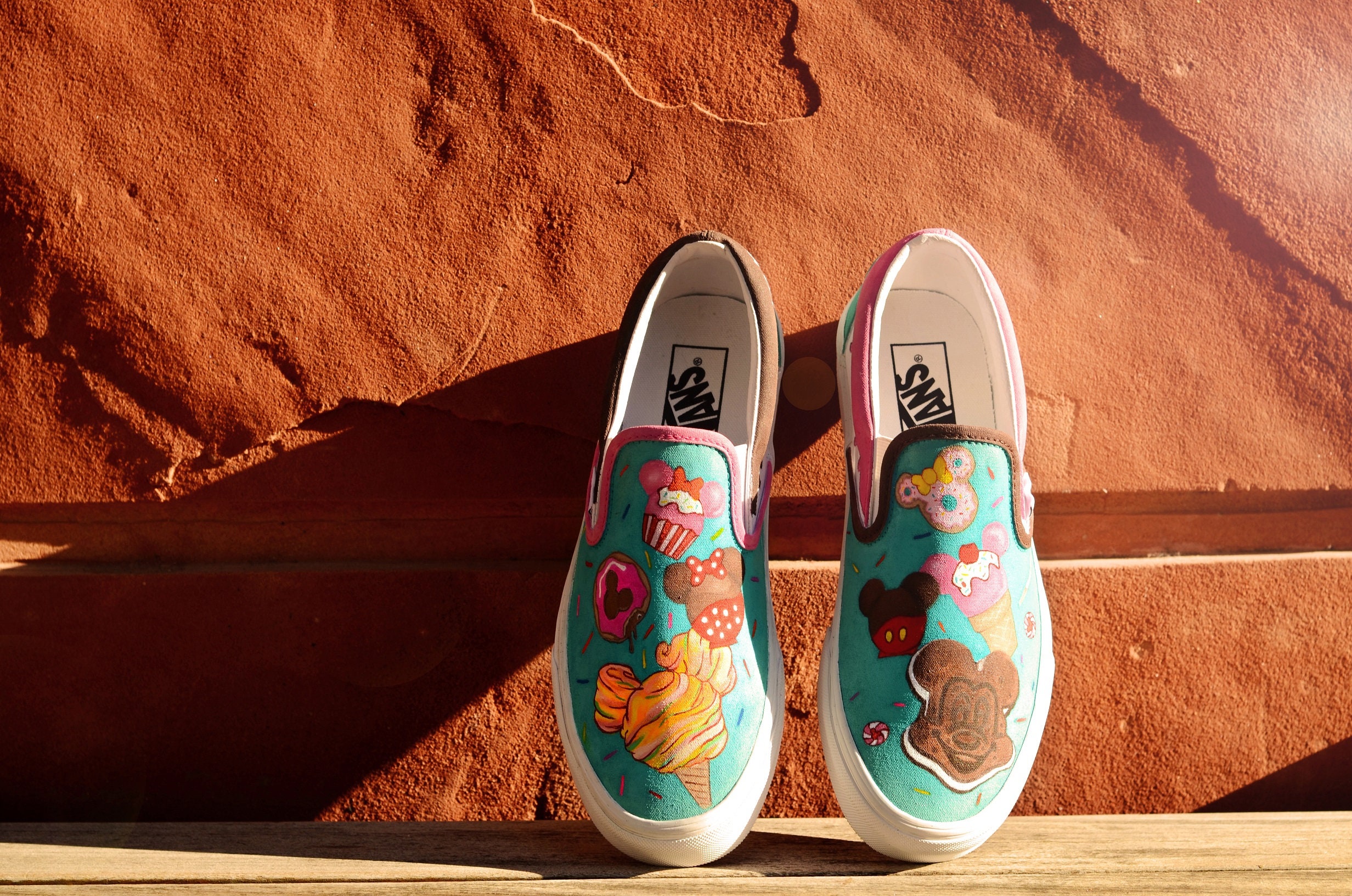 Disney custom painted shoes Etsy