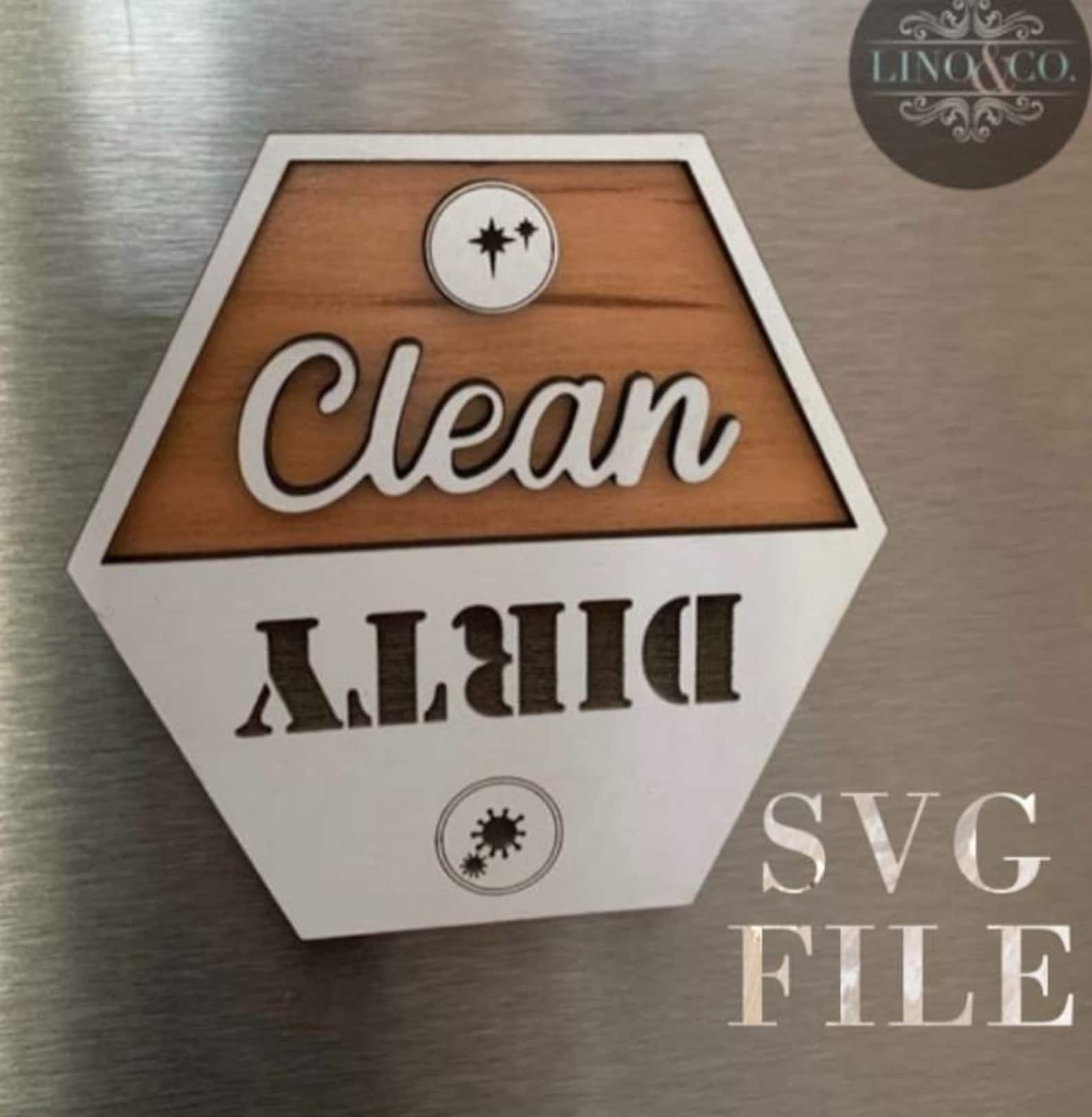 Dishwasher Clean Dirty Digital SVG File Etsy