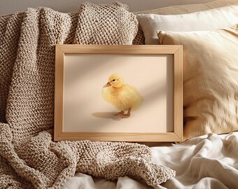 Vintage Duckling Nursery Art, Baby Animal Farmhouse Printable (Digital Download)
