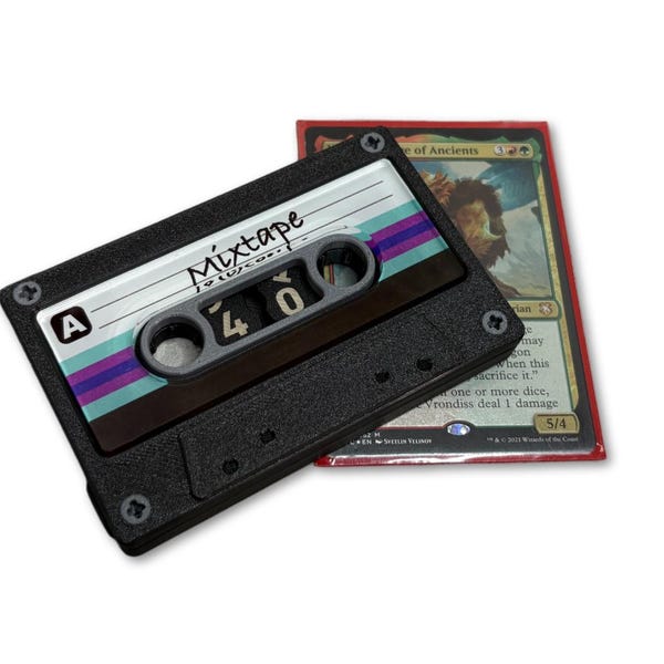 Retro Cassette Life Counter: TCG Card Games, Magic, Star Wars Unlimited, Flesh and Blood