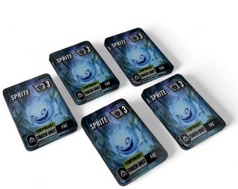 Sprite Tokens- qty 5 mini Card Tokens - Riftbound TCG - Compatible -  Acrylic Token Pack