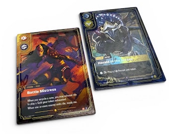 Custom Legend Slim Card Holders - UV Protection Hard Plastic Cases, Anti-Scratch, Riftbound TCG.