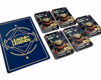 Gold Tokens- qty 5 mini Card Tokens - Riftbound TCG - Compatible -  Acrylic Token Pack