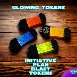 Star Wars Unlimited - Tokens Brilhantes - Iniciativa / Explosão / Plano - LED