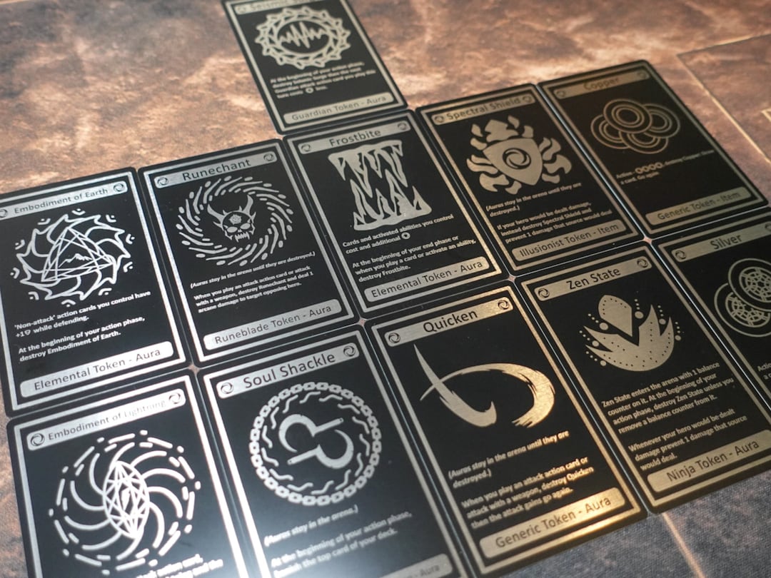 Flesh and Blood Aluminum Token Cards - Etsy