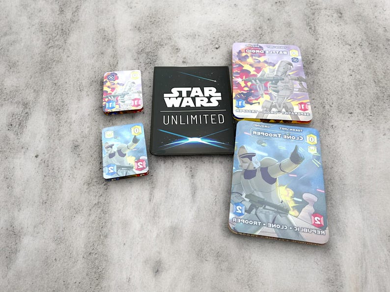 Clone Trooper and Battle Droid Tokens Star Wars Unlimited TCG Standard