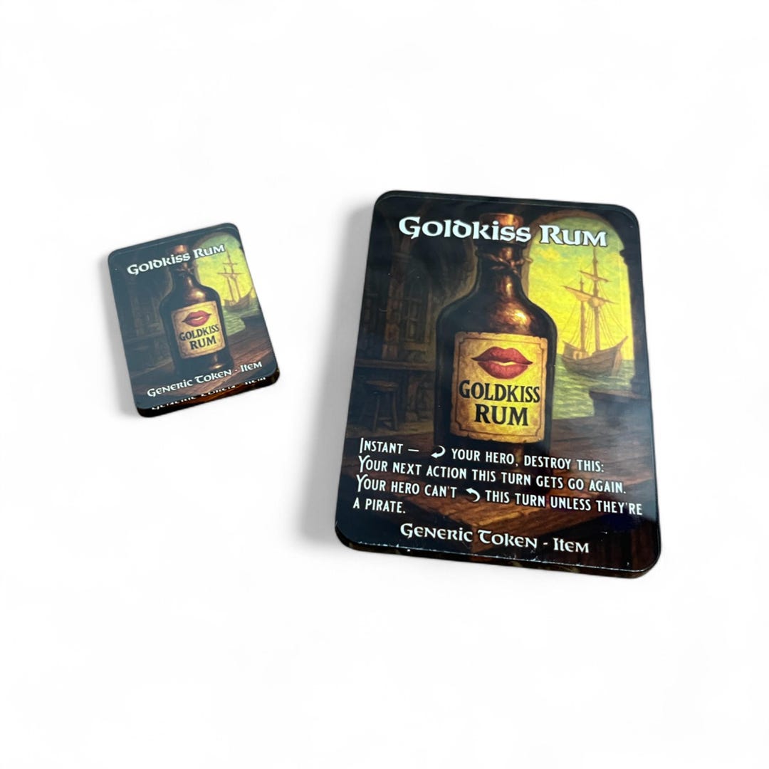 Goldkiss RUM Token - Token for Flesh and Blood TCG- Token