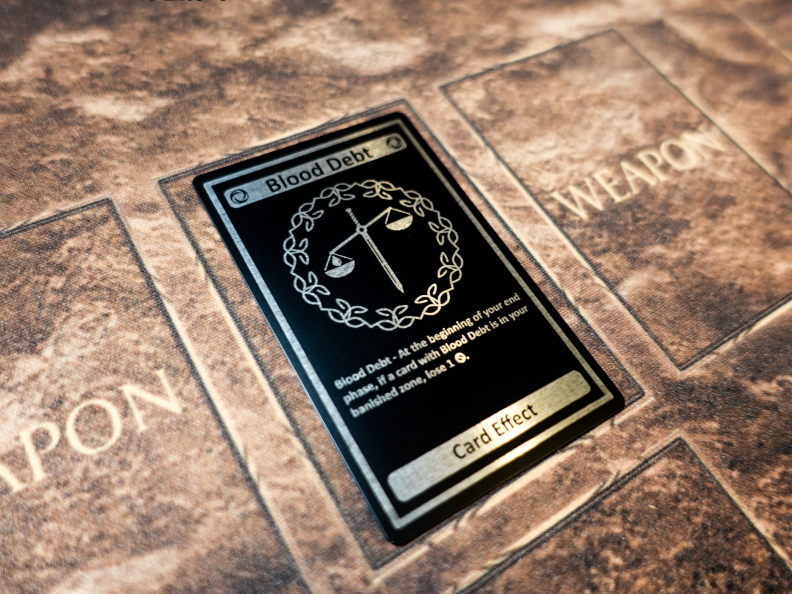 Flesh and Blood Aluminum Blood Debt Card - Etsy