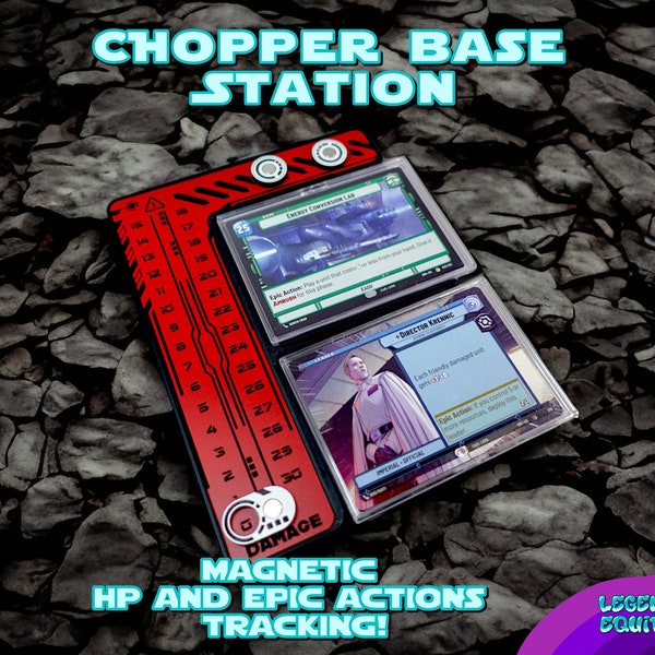 Chopper Base Station, Single Leader, Magnetic HP Tracker and Acrylic Token Set - Star Wars Unlimited TCG