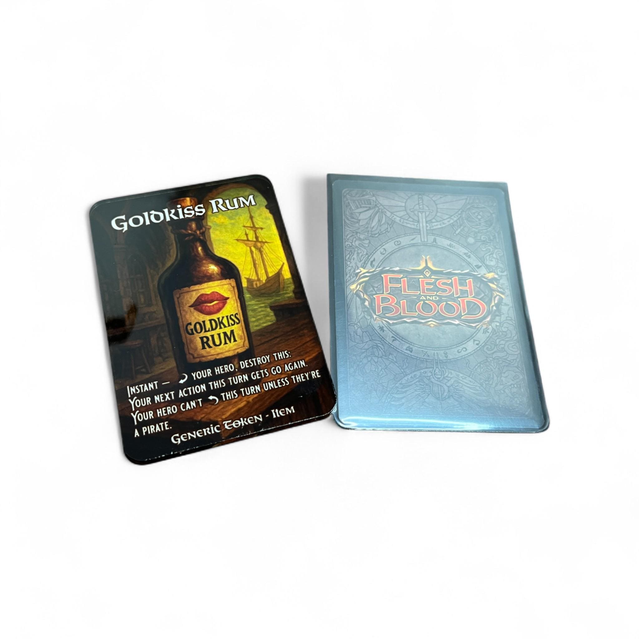 Goldkiss Rum - Flesh and Blood トークン Goldkiss Rum High Seas - Treasure Pack | Flesh and Blood