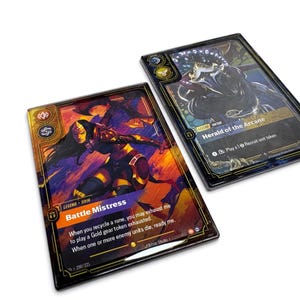Niestandardowe etui na karty Legend Slim - etui z twardego plastiku z ochroną UV, odporne na zarysowania, Riftbound TCG.