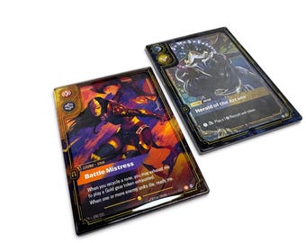 Custom Legend Slim Card Holders - UV Protection Hard Plastic Cases, Anti-Scratch, Riftbound TCG.