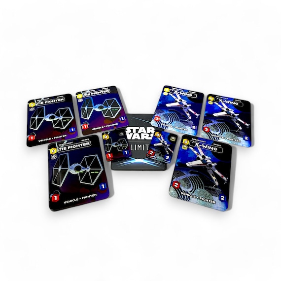X-wing and Tie Fighter Tokens: Star Wars Unlimited TCG - Metal or