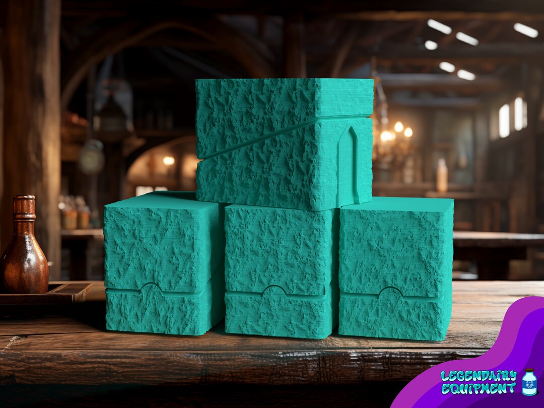 Deckbox - Stone Texture Style - 60+ 80+ 100+ Size - Floating Wall ...