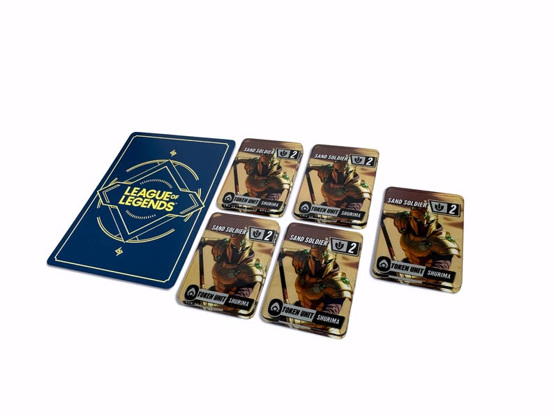 Sand Soldier Tokens- Qty 5 Mini Card Tokens - Riftbound TCG ...