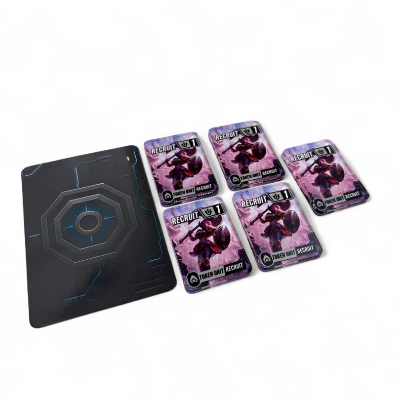 Recruit Tokens- Qty 5 Mini Card Tokens - Riftbound TCG - Compatible ...