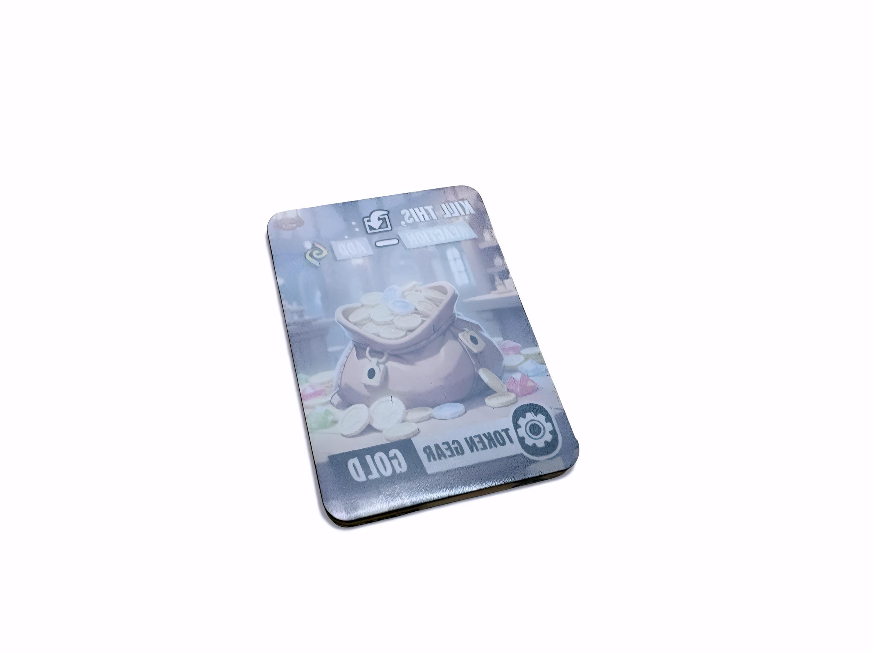 Mini Tokens Gold Tokens- Qty 5 Mini Card Tokens - Riftbound TCG - Compatible ...
