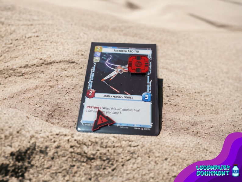 Echo Base Station, Magnetic HP Tracker and Acrylic Token Set Star Wars Unlimited TCG image 7