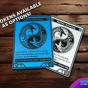 Flesh and Blood TCG Acrylic Token Painted - Standard Card Sleeve Sized