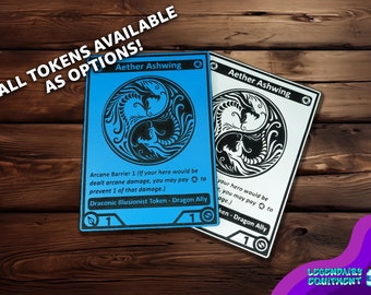 1 X Oversized - War and Peace Token (double Sided) for Flesh and