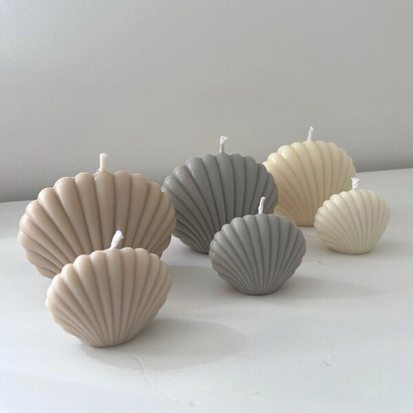 Seashell Candle Etsy
