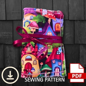 Shabby Chic Junk Journal Sewing Pattern & Tutorial-Video Included -2 sizes Easy Beginners Template