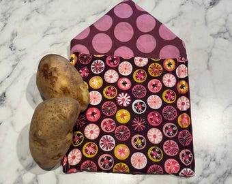Microwave Baked Potato Bag Sewing Pattern: Easy DIY Kitchen Template Plus Video